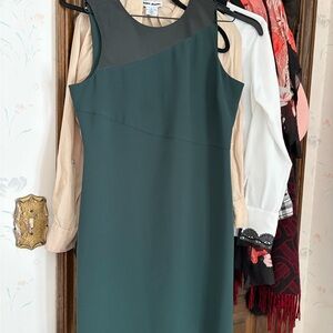 A/X Armani Exchange Dark Green Sleeveless Midi Dress